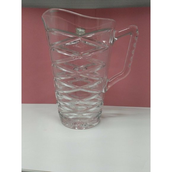 Vintage POLONIA 24 % Lead Crystal Vase 9in Very Elegant Made in Poland Unique - Picture 1 of 4